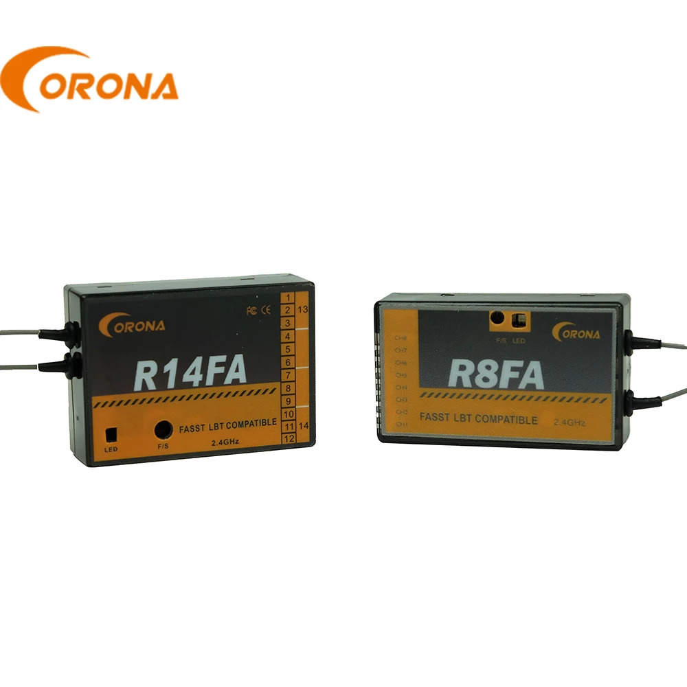 RC Model Receiver FUTABA 2.4Ghz  FASST Compatible Receiver  For 10C 12FG 14SG 16SZ 18SZ - R4FA/ R6FA/ R8FA/ R14FA