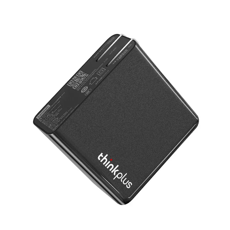 Imagem -02 - Adaptador de Alimentação Lenovo-thinkplus Dual Port Thinkplus Gan Carga Flash de Alta Potência para Computador Celular Tablet 135w