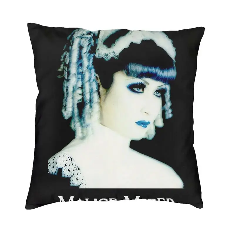 Nordic Malice Mize Cushion Cover for Sofa Velvet Gothic Rock Music Throw Pillow Case Home Decorative Pillowcase