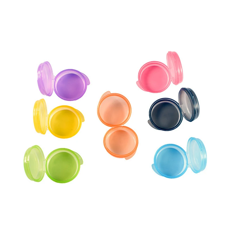 1Pcs Portable Pill Box Mini Round Plastic Small Boxes Pill Jewelry Storage Case Container Storage Small Travel Home