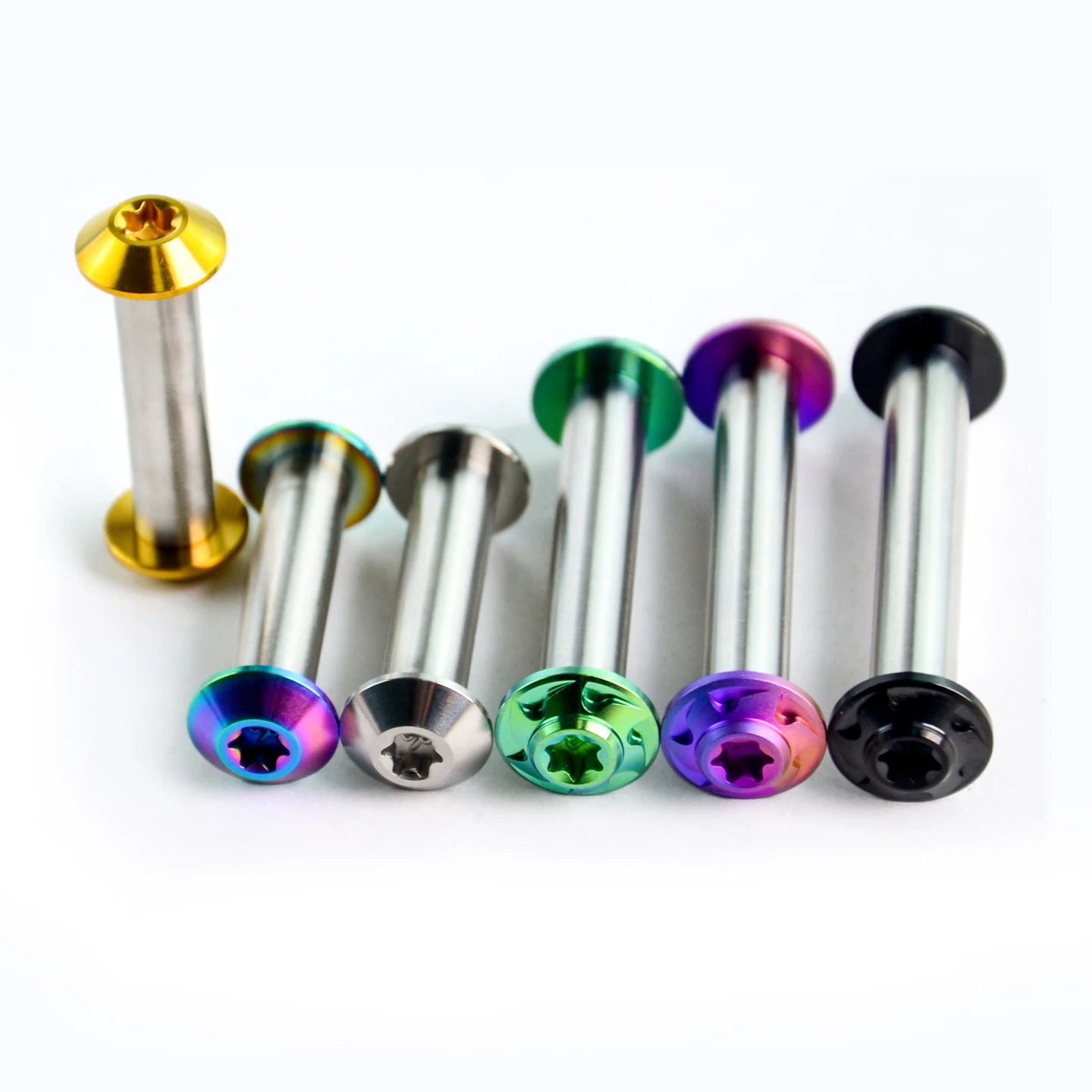 AliExpress TAIMEILI GR5 titanium alloy bicycle rear shock pivot suspension screw length 23mm to 85mm mountain bike modification 1pcs