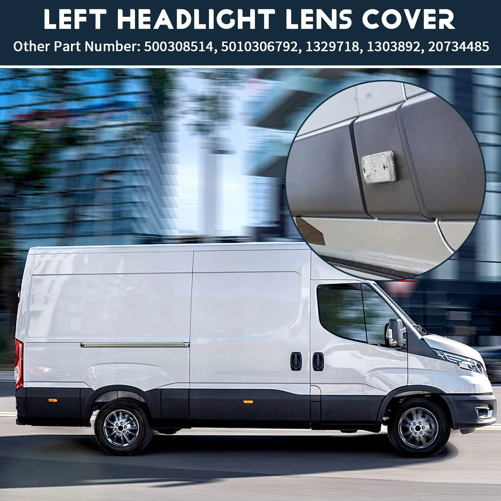 6 прозрачных светодиодных боковых габаритных фонарей для Fiat Ducato III Iveco Daily IV DAF LF XF CF 5010306792