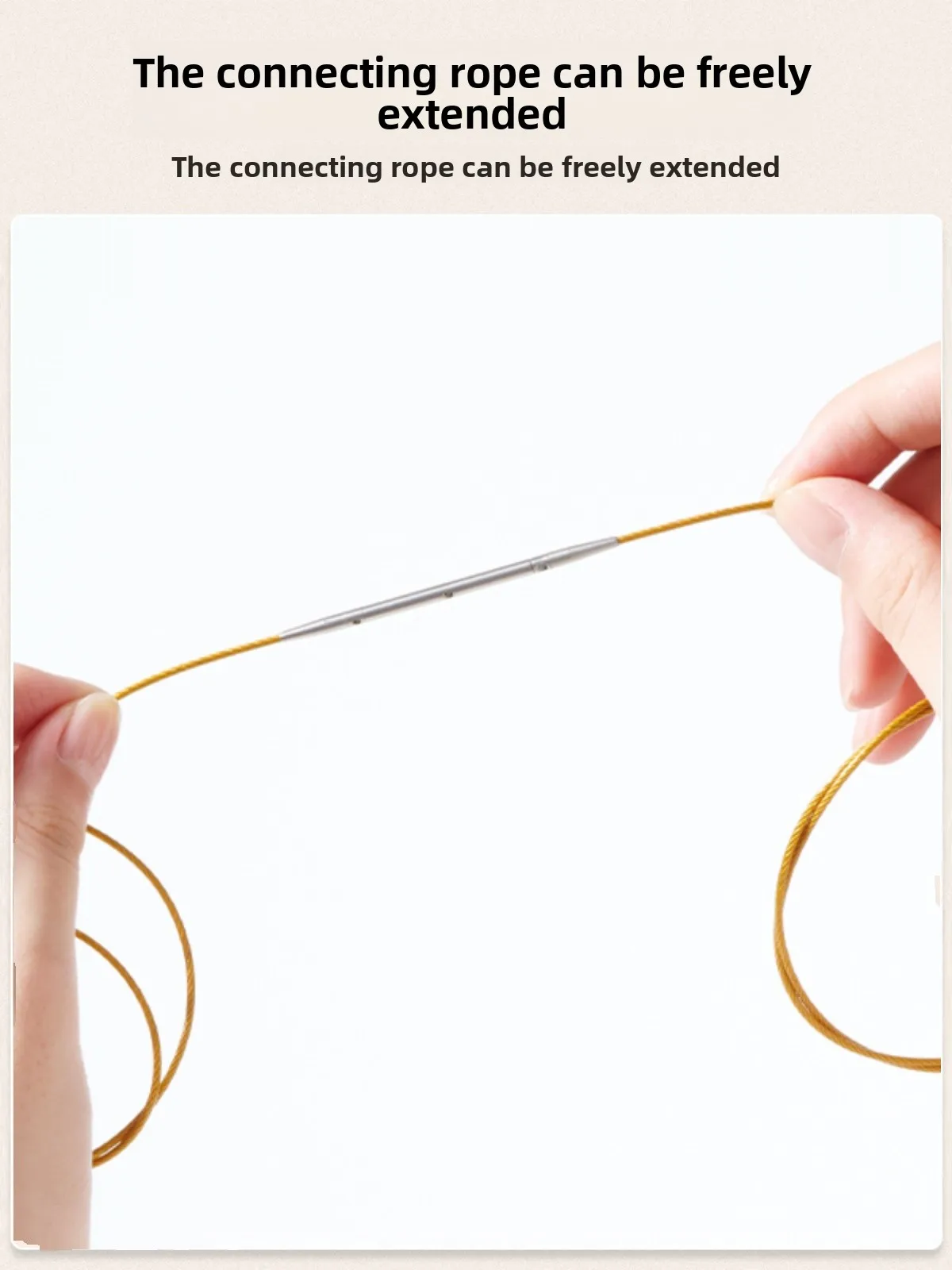Detachable Golden Cord Handmade DIY Knitting Scarf Ring Needle And Sweater Circular Needle Home Textile Sewing Tools And Mate...