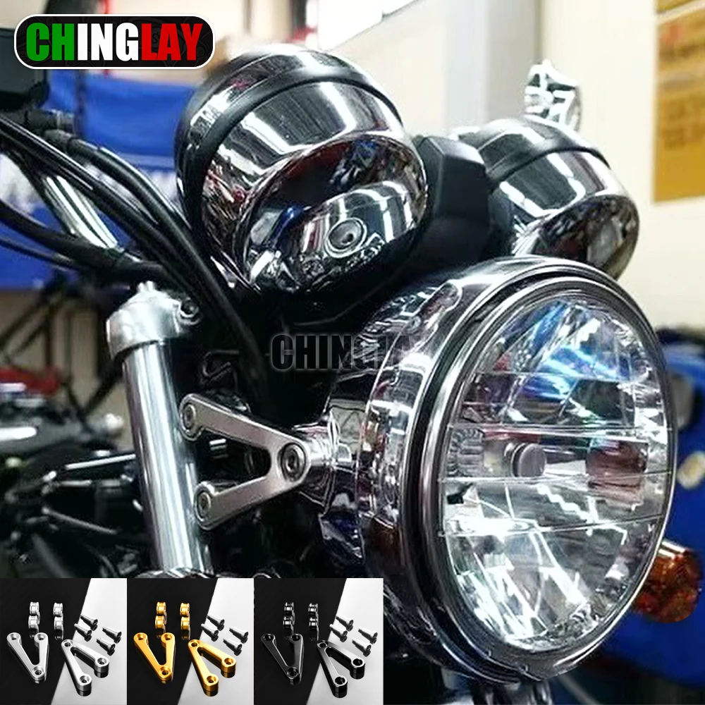 

Комплект для крепления фар CB400SF, совместимый с Honda CB1300SF CB400SF CB1100 CB1100EX — алюминиевый кронштейн для крепления фар