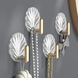 4/2/1pcs Luxury Punch-Free Wall Hooks Strong Sticky Coat Hanger Rack Clothes Towel Bag Key Kitchen Door Organizer Easy Install