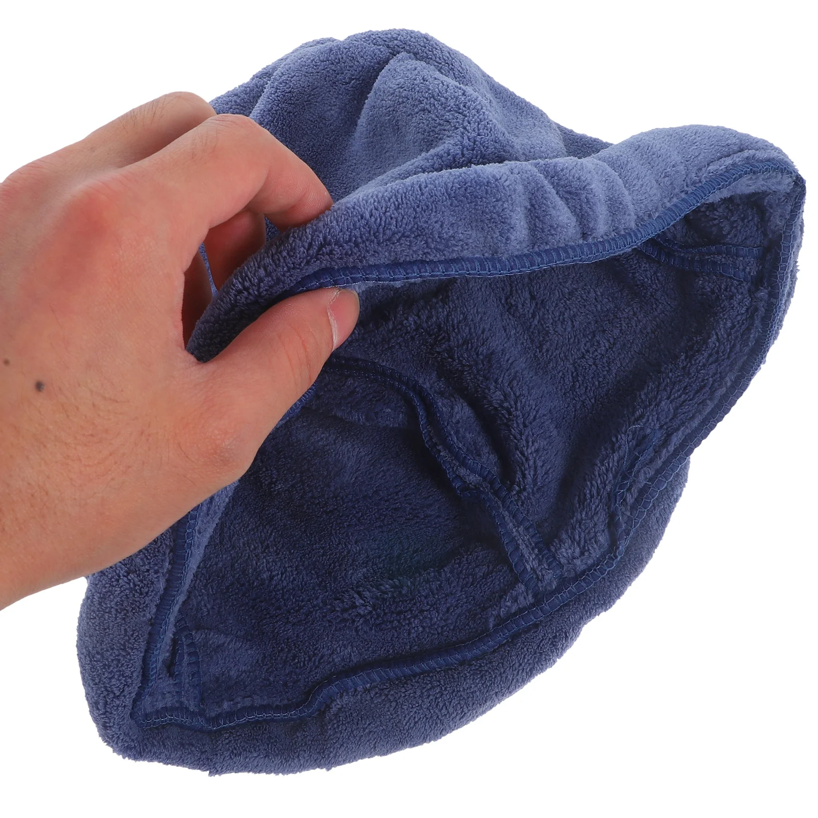 

Felt Sauna Hat Coral Fleece Material Wide Brim Sun Protection Breathable Ventilation Stylish Bath Accessories Shower