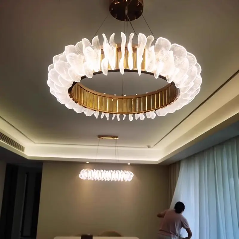 

Modern Circular LED Pendant Lights for Living Dining Rooms Food Tables Bedrooms Chandelier Home Decor Lusters Luminaires