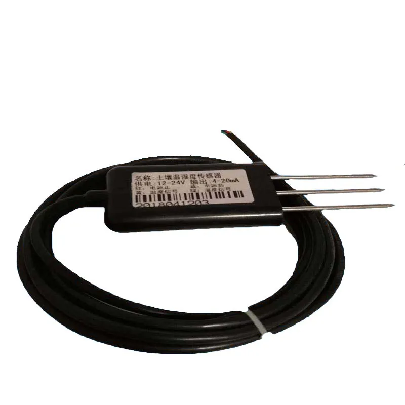 

Soil Moisture Sensor Moisture Transmitter 485 Voltage Current 4-20mA 3 Meter Wire Length