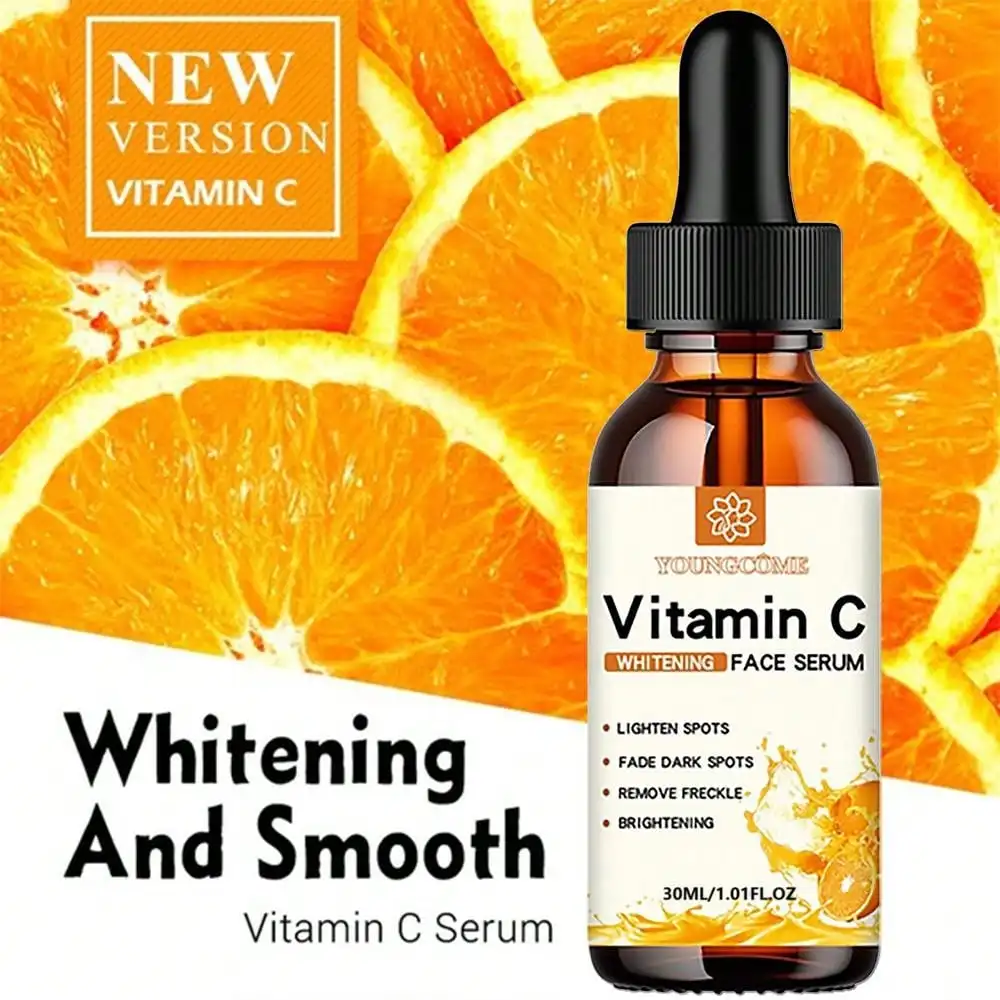 Vitamin C Gesichts essenz enthält Hyaluron säure Entferner für dunkle Flecken feuchtigkeit spendende Reparatur Anti-Aging-Essenz Gesichts pflege 30ml