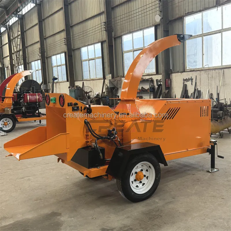 【2026】حار بيع آلة تقطيع أوراق النخيل D-الديزل كسارة الخشب سجلات التقطيع آلة تقطيع الخشب فرع شجرة التقطيع