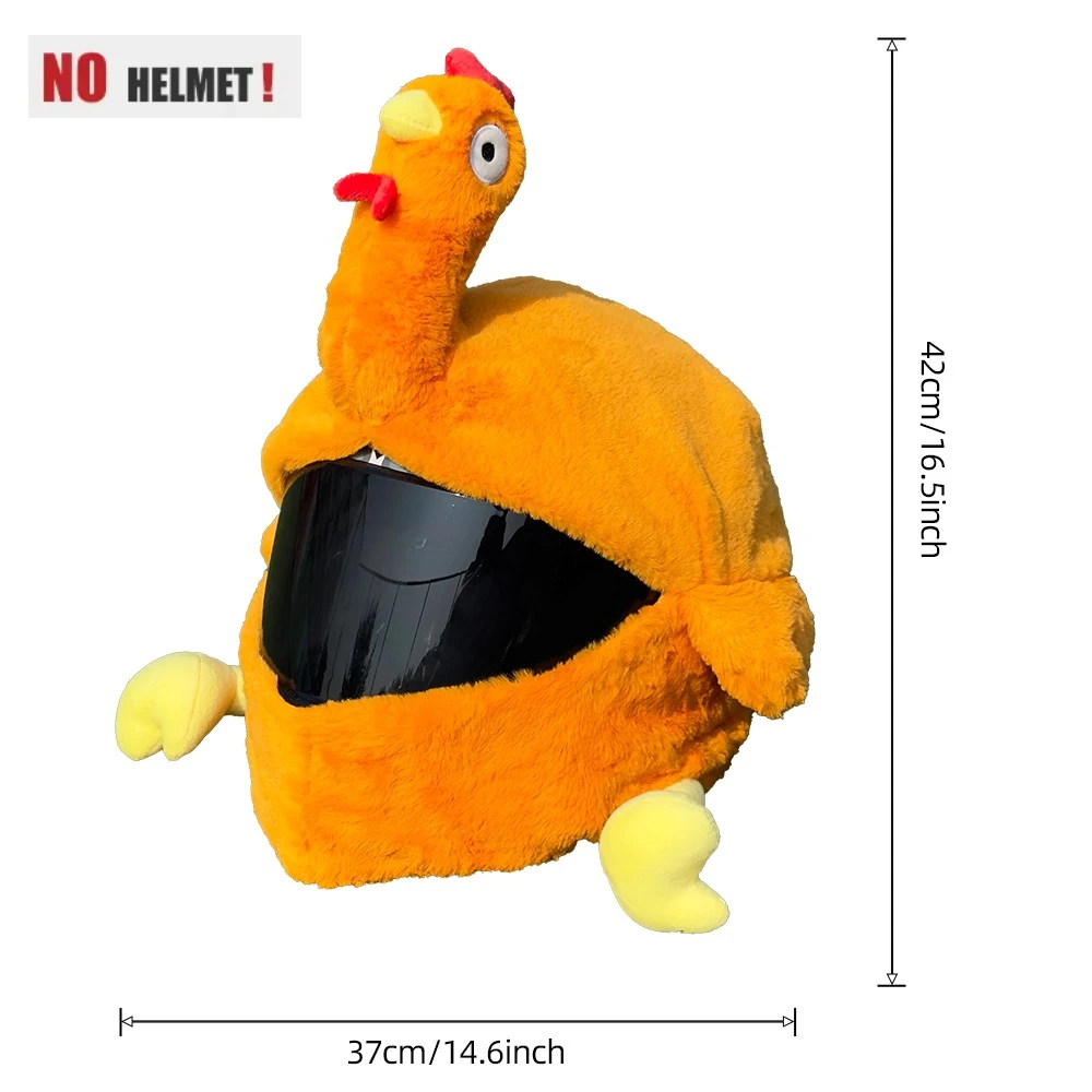 Motorcycle Full Helmet Cover Cartoon Plush Animal Helmet Cover Fabric Protection Funny Helmet Cover Motorcycle Accessories image 6