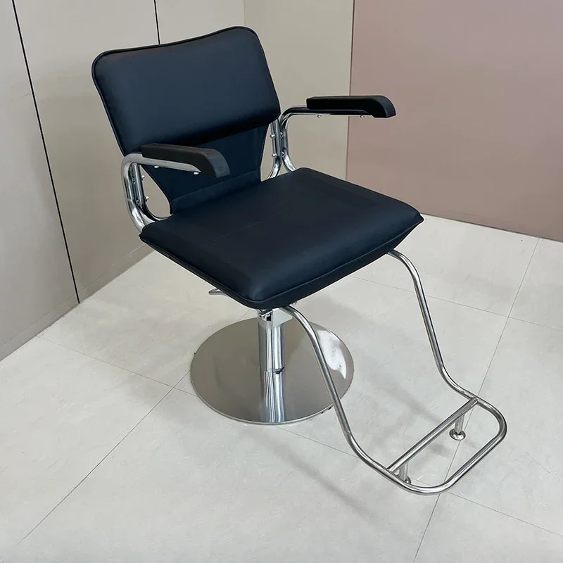 

Hairdressing Perm Hair Dyeing Simple Barber Chair High End Minimalist Luxury Barber Chair Silla De Barbería Salon Furniture