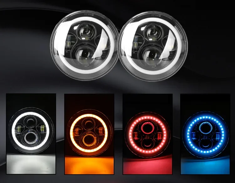 LED Headlight Fog lamp for Hummer H2 headlamp DRL Daytime Running Light Turn signal Blue night Light mode with Projector lens