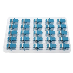25/50/100/200Pcs LC UPC Duplex single-mode Fiber optic Adapter LC APC Optical fiber coupler LC UPC Fiber flange LC connector