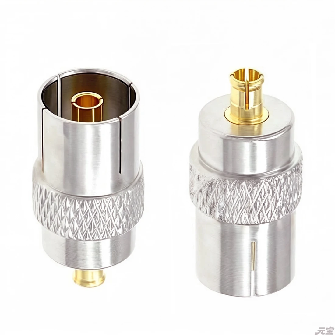 1pc Adapter IEC PAL DVB-T TV Female Jack to MCX Plug Male Connector Convertor Straight Nickel Plating