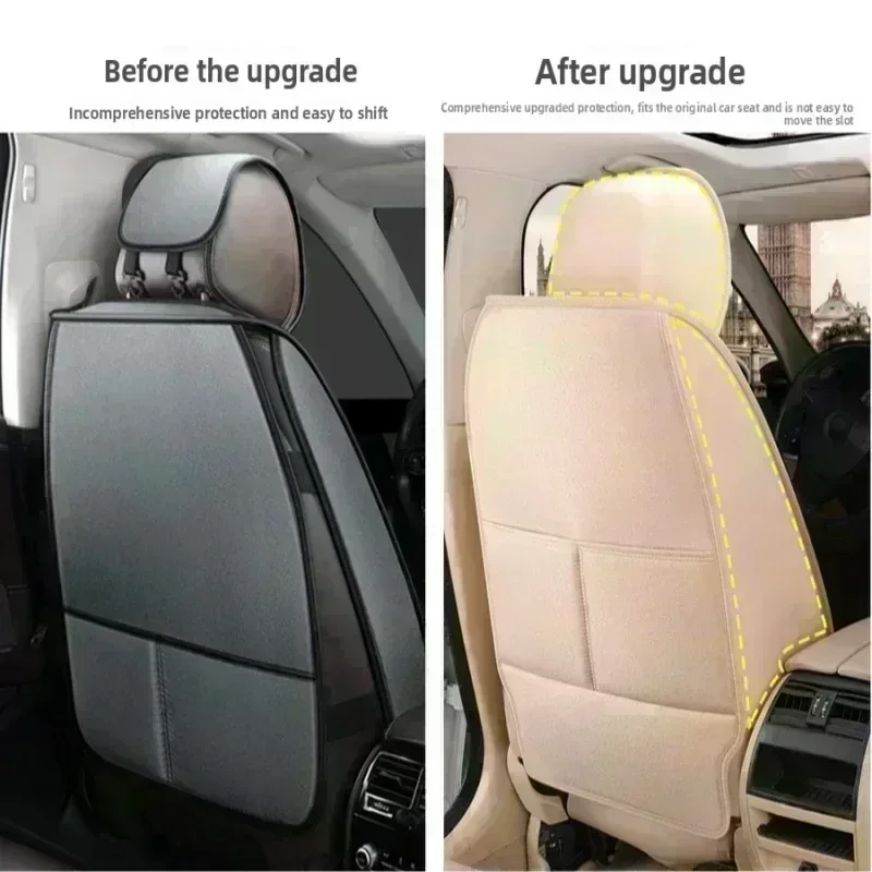 لغطاء مقعد السيارة أكورا من الكتان، غطاء كامل للسيارة بأكملها، غطاء مقعد مكون من 5 مقاعد قابل للتنفس وغير قابل للانزلاق للفصول الأربعة