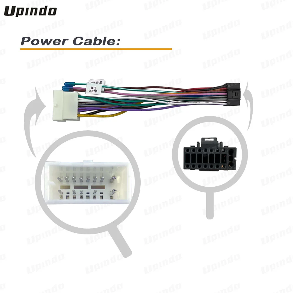 Car Audio Cable Adapter for Mitsubishi Lancer 2000+ Wiring Harness Android Media Player 16-pin Power Connector Socket