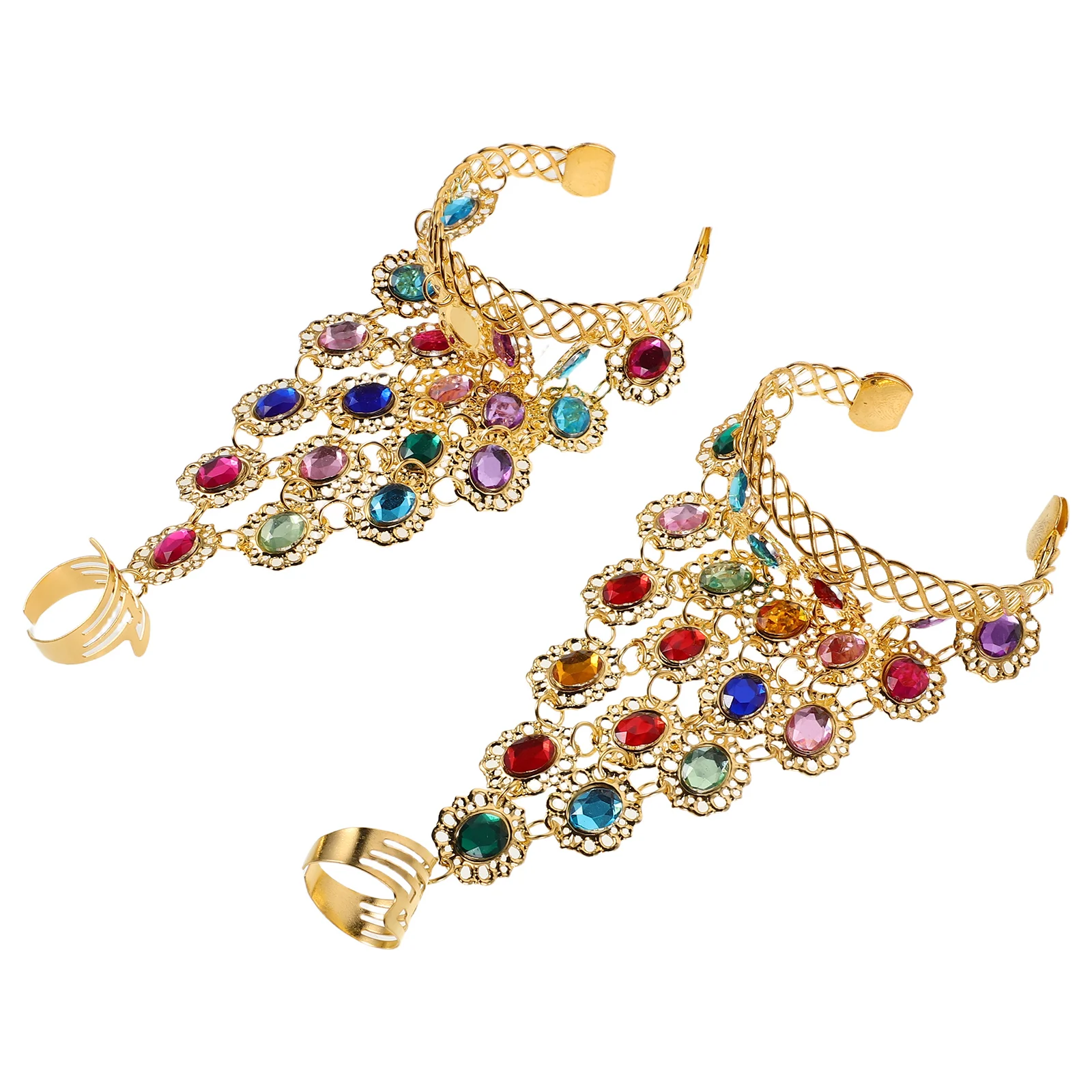 

Belly Dance Bracelet Chain Jewelry Women Dancer Bracelets Dancing Arm Bangles Accessories