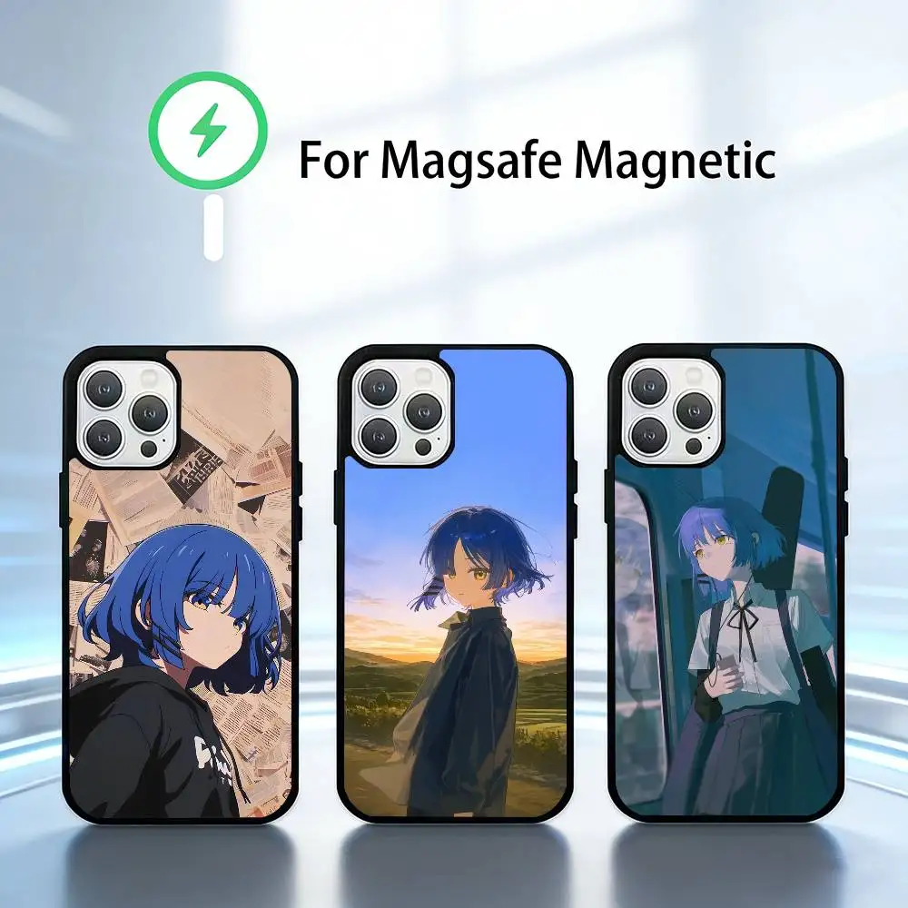 

B-Bocchi Band Y-Yamada Ryo-S Phone Case For iPhone 17,16,15,14,13,Pro,Max,Plus,Magnetic For Magsafe Wireless Charging