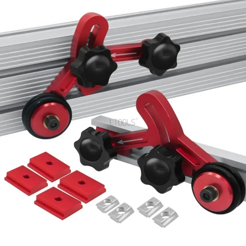 Woodworking Multifunctional Motorcycle Type Pressing Wheel Bearing Roller Holder Inverted Saw Table Unidirectional Feeding Tool