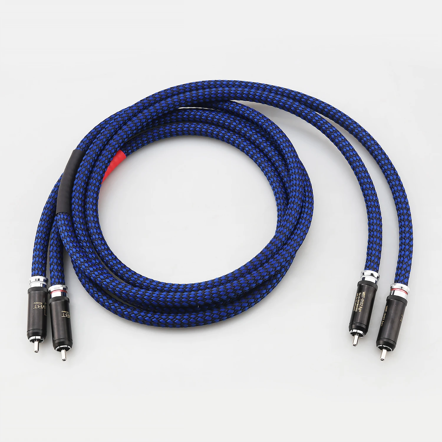 Hifi 6N Silver Plated RCA Audio Cable 2RCA Male to Male Braided Shielded Low Distortion For Audiophile Amplifier DAC CD Player