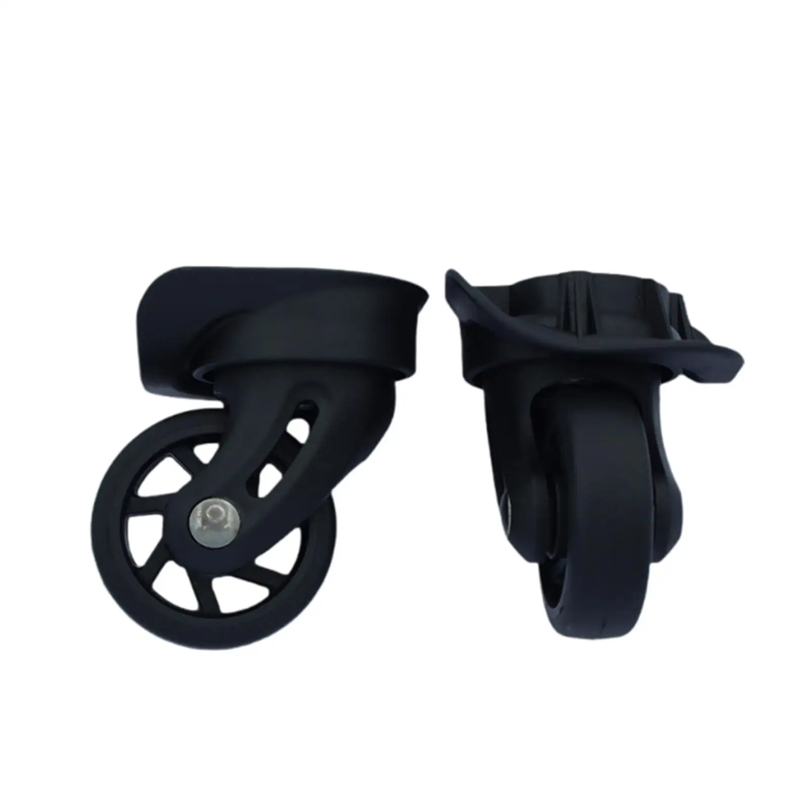 2 Pieces Luggage Replacement Wheels Mute Sturdy Practical Versatile Universal