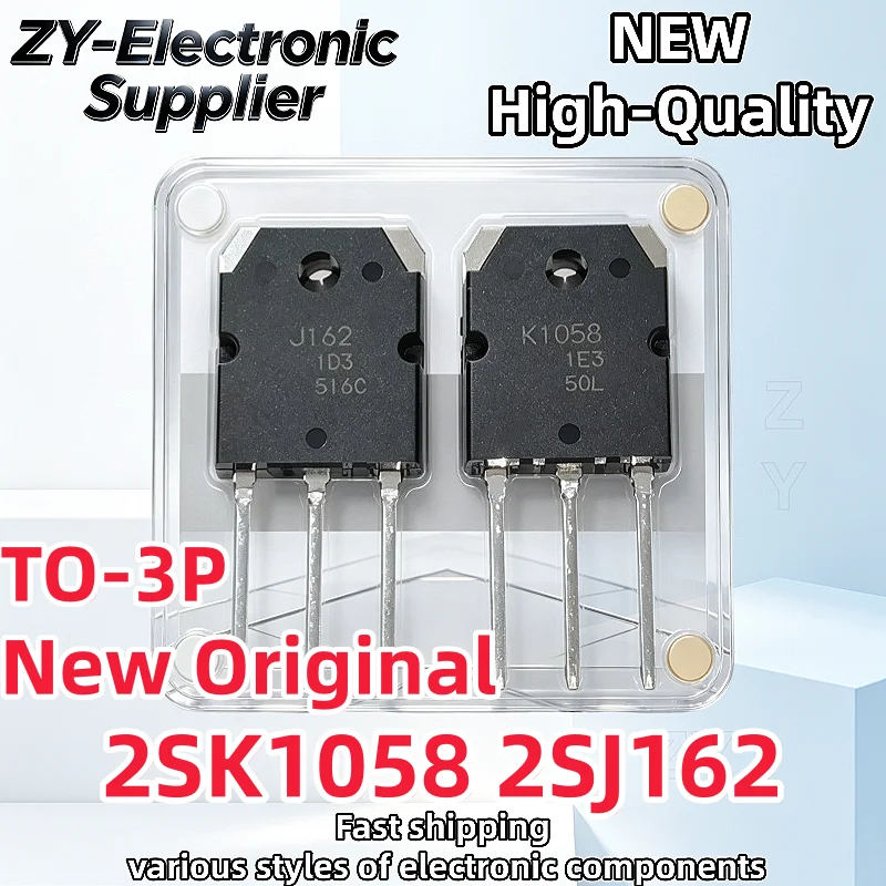 5Uds/ Brand New Original 2SK1058 2SJ162 K1058  162 TO-3P Matched Pair for Audio Amplifier Best Quality In Stock