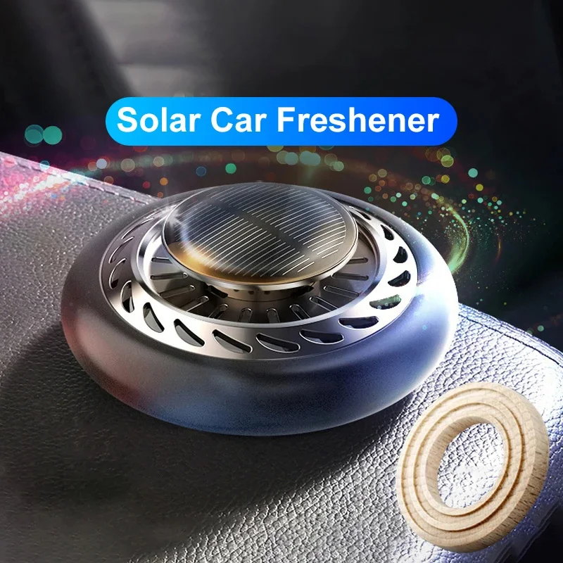 

Solar Rotating Car Aromatherapy Car Air Freshener Fragrance Car Ornament Car Diffusers for Essential Oils Car Accessories