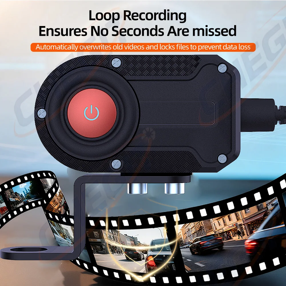 2K 30fps Motorcycle Dash Cam DVR Camcorder for Electric Bikes & Helmets Outdoor Black Box for Mountain & Bicycle Riding view 6