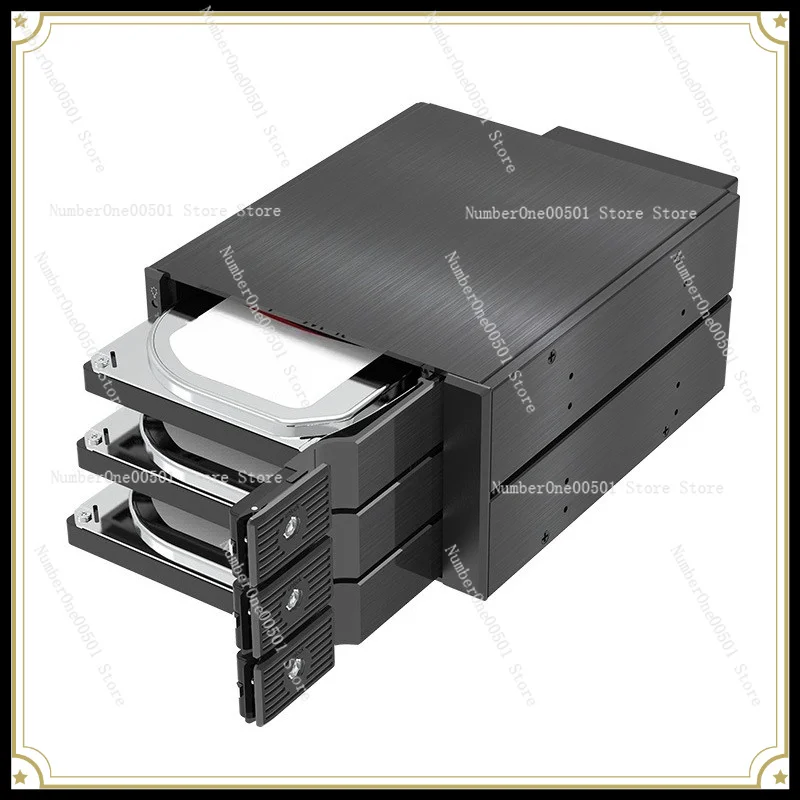 Optical Drive Position SATA Hard Disk Box 5.25 To 3.5 Module Extraction Bracket Power Supply