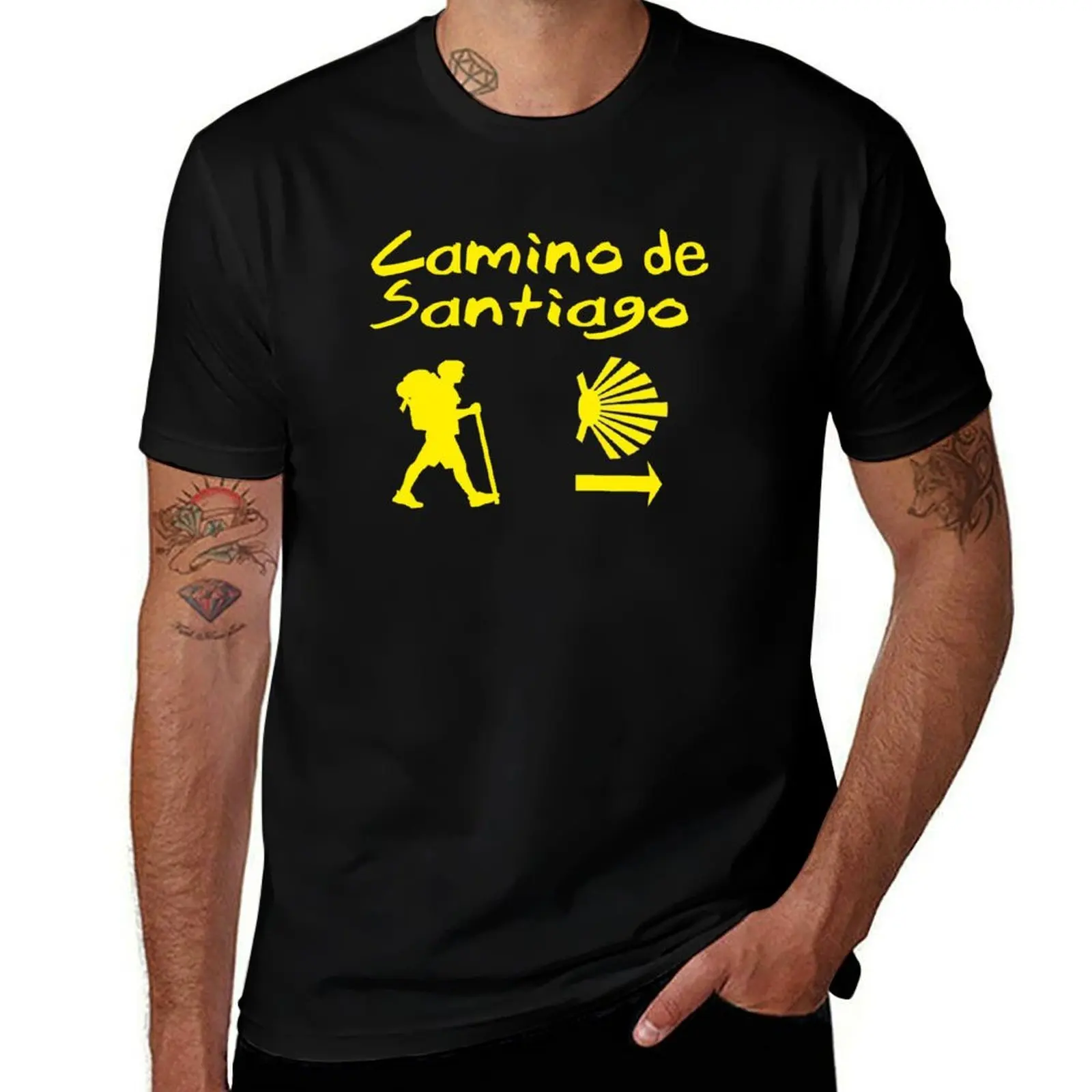 

Camino de Santiago Compostela Spain T-Shirt man t shirt graphic man t shirts cotton t shirts for man graphic funny T-Shirt