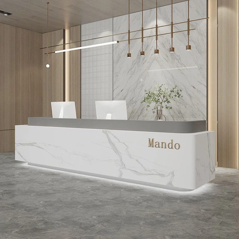 Jubaotai paint company front desk reception desk office front desk beauty salon bar checkout page hotel