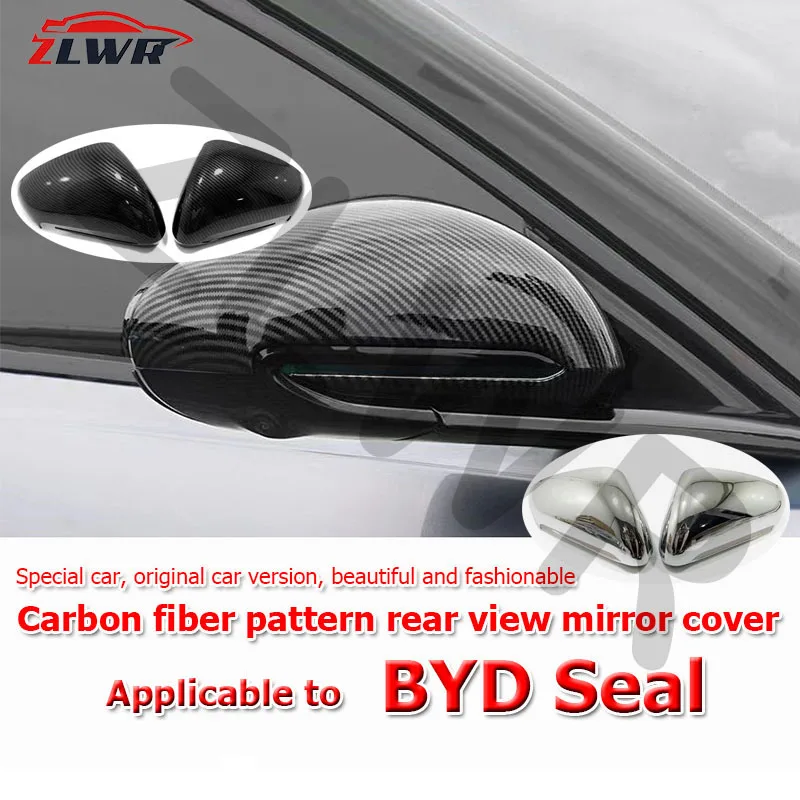 

ZLWR BYD Seal car side door rearview mirror protective cover, rearview mirror protective shell rain eyebrow frame protective ant