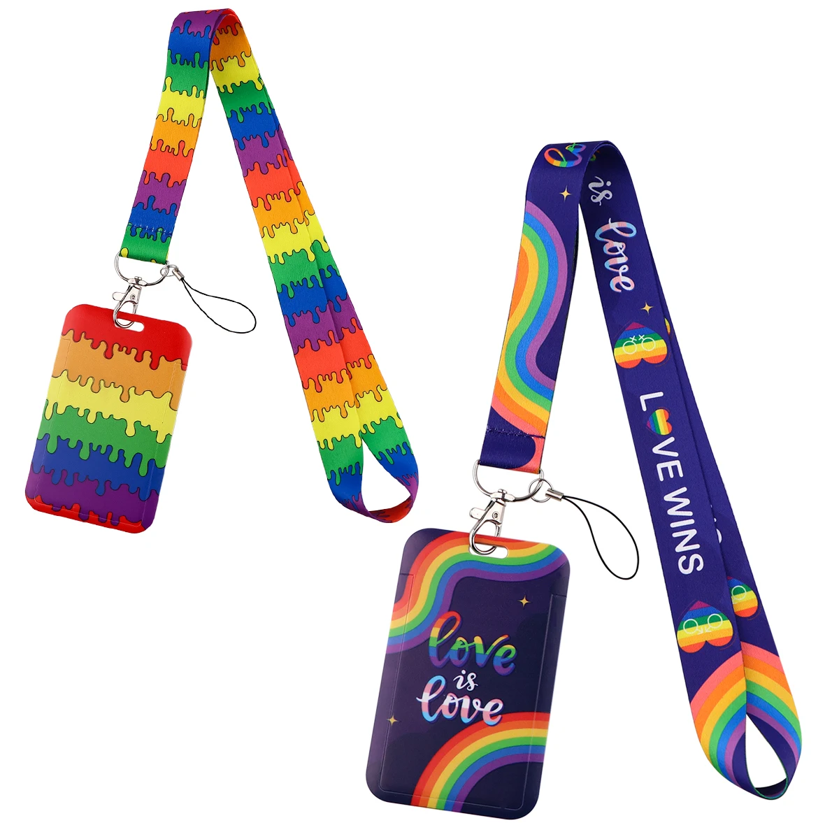 

Rainbow Lanyards for Key Gay Pride Neck Strap For Card Badge Gym Keychain Lanyard Key Holder DIY Hanging Rope Phone Accessories