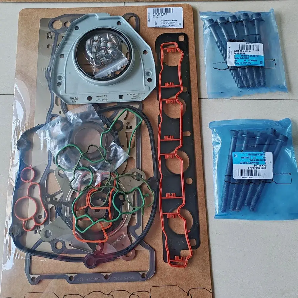 OEM Engine Cylinder Head Gaskets w BOLTS Repair Kit For Audi A3 A4 TT VW Eos GTI Jetta Passat 1.8T BZB CDAA 2.0T CBFA CCTA CAEB