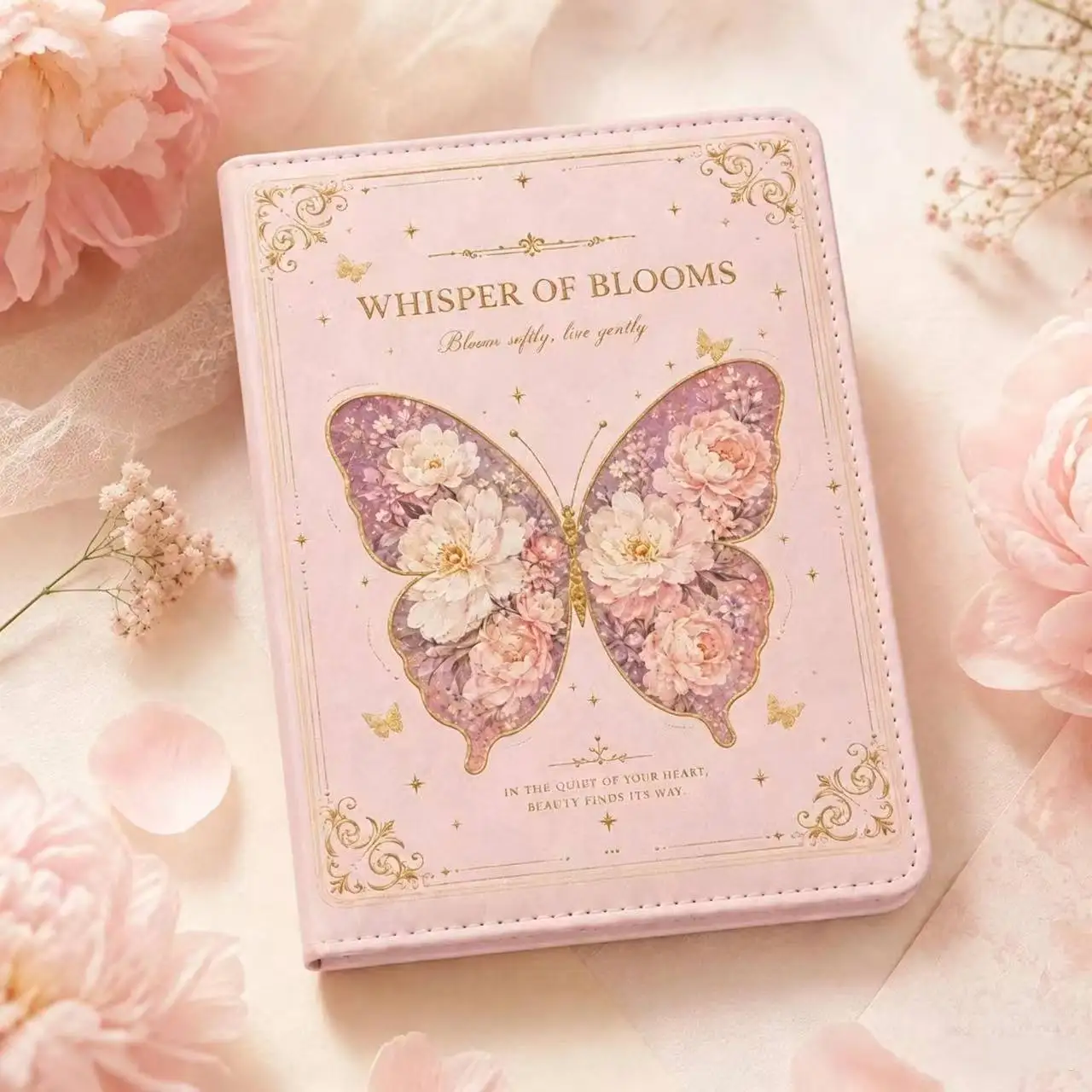 Vintage Butterfly Leather Notebook, 4 Colors Soft Cover Journal, Full‑color Inner Pages, Aesthetic Student Diary Gift - view 3