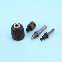 B28C-2Pcs 0.8-10Mm Precise Keyless Drill Chuck Converter 3/8Inch- 24UNF Thread Quick Change Adapter With Hex Shank Socket