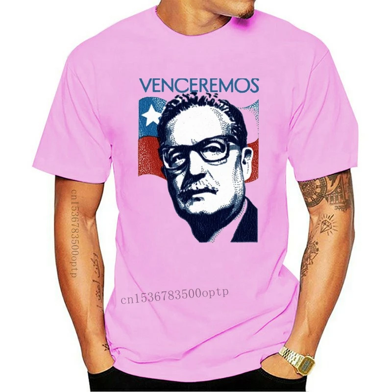 New Salvador Allende Chile Venceremos Socialism Guevara Mens Tshirt Japanese Streetwear Tshirts Designer T Shirt 100% Cotton