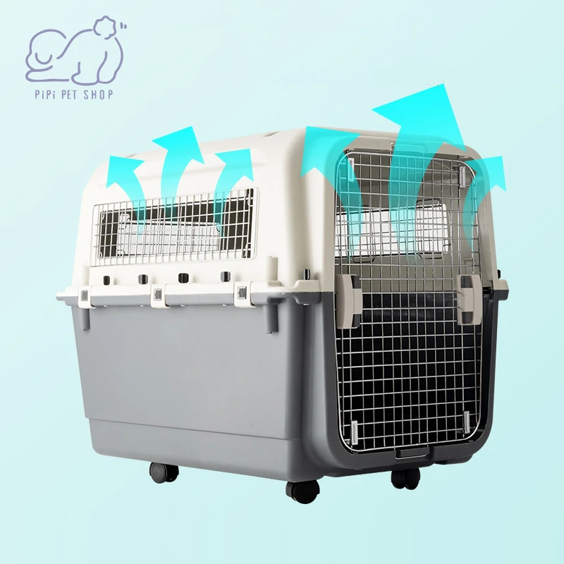 Air Transport Box Suitable for Cat and Dog Outdoor Travel Accessories Portable Extra Large Cage Pet Carrying Supplies