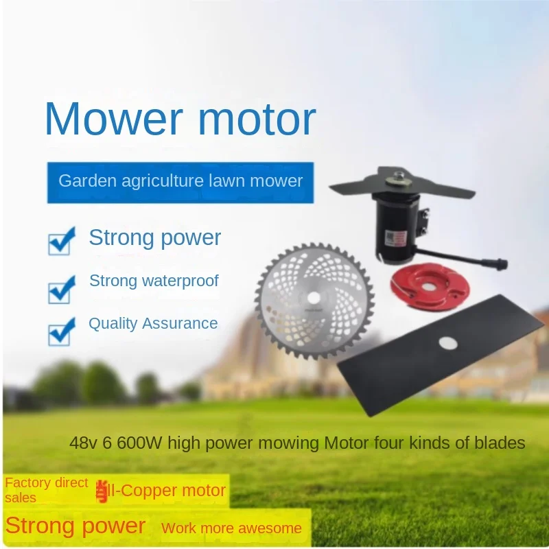 DC Motor Garden Lawn Mower Motor Corn Cutting And Weeding Machine Motor 48V High-power Motor Accessories