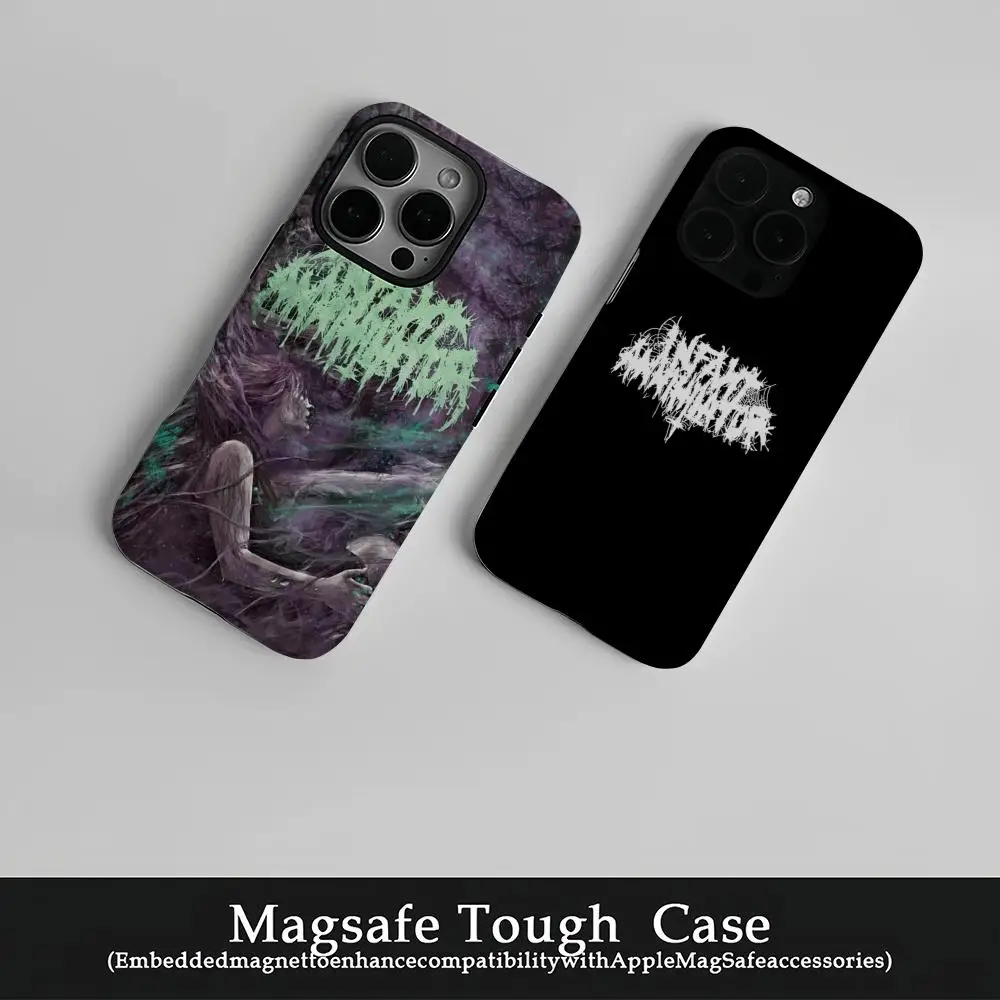 

A-Annihilator Deathcore Phone Case Film Korean INS for iPhone 16 15 14 13 12 11 Pro Max Plus Luxury Magnetic Double-layer Cover