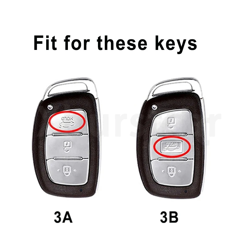 For Hyundai ix25 ix35 ix45 i10 i20 i30 i40 Tucson Sonata Fe Creta Verna Solaris Mistra Elantra TPU Car Key Case Cover Auto Shell