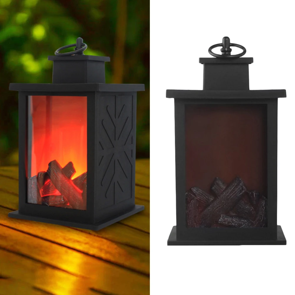 

Solar Lantern with Simulated Flame for Outdoor Garden Decoration LED Solar Yard Light without Electricity