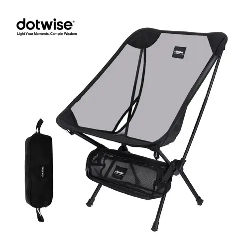 DOTWISE Folding Moon Chair Portable Aluminum Alloy Mesh Breathable Outdoor Camping Fishing Chair for Beach Hiking
