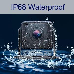 Visão traseira frontal Full HD 1024 * 600 IPS Gravador IP68 à prova d'água Monitor de estacionamento de 7 polegadas com carregador de carro