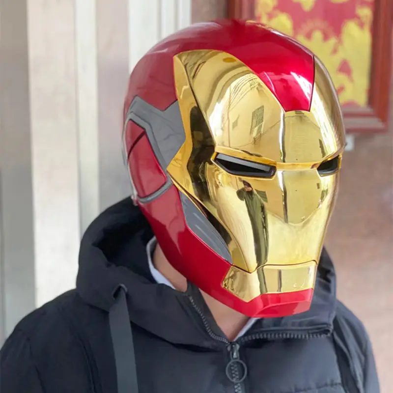 1/1 Cosplay Ironman superhero Iron man MK85 mark 85 LED light Fully automatic Helmet Mask Figure Collectible Model adult Gift