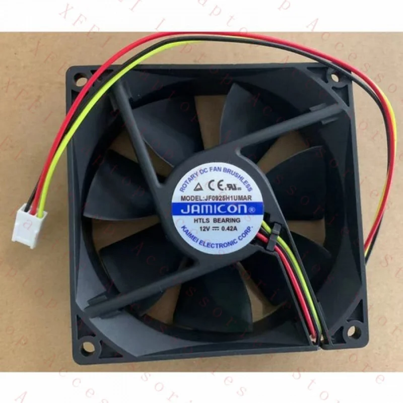 

F 1 шт. новый для JAMICON JF0925H1UMAR DC12V 0,42A 3-проводной охлаждающий вентилятор для корпуса