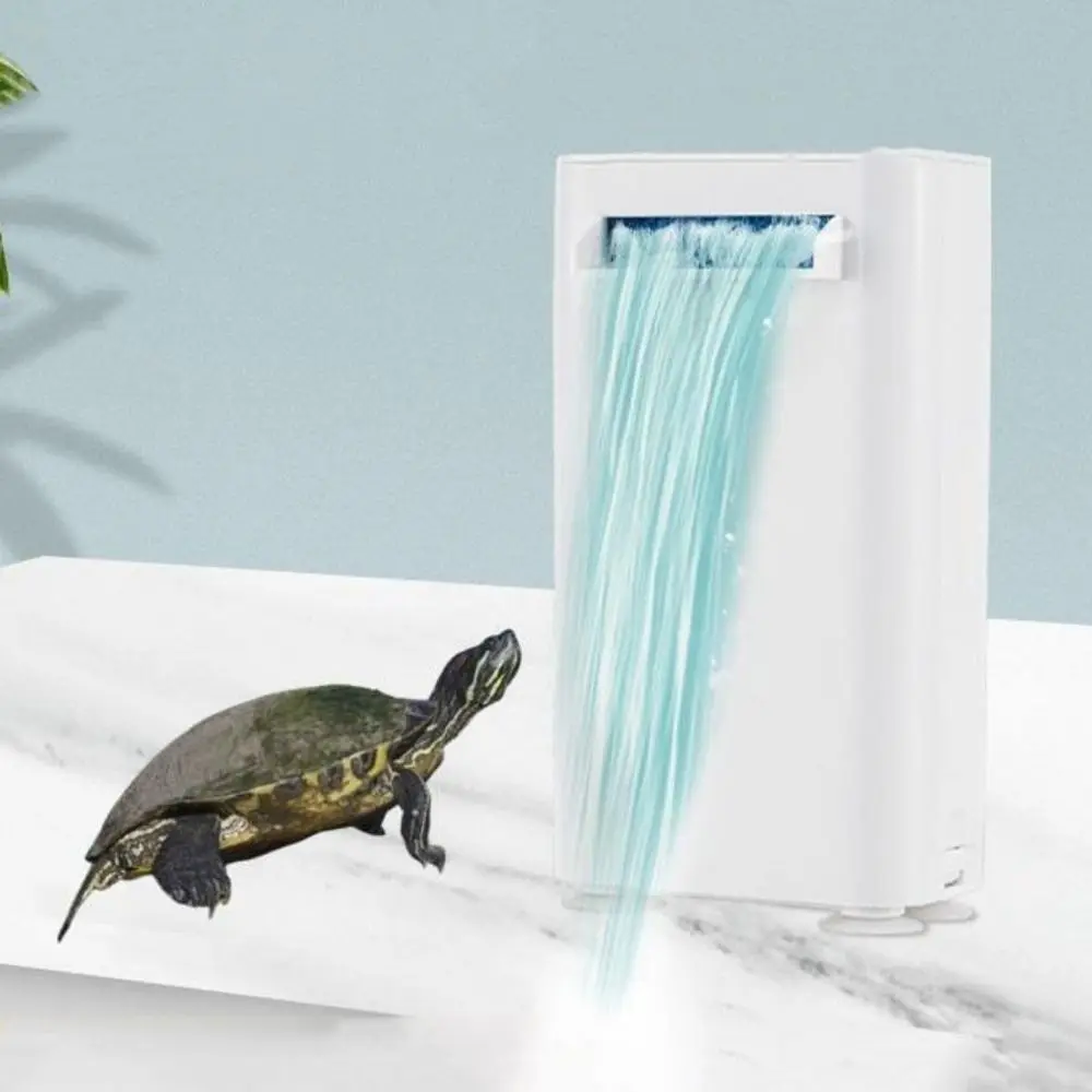 Low Water Level Turtle Tank Filter Silent Single/Double Layer Turtle Filter Waterfall Automatic Plastic