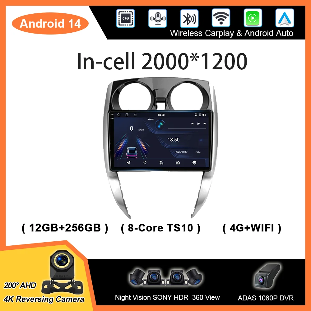 

Android Car DVD Carplay Android Auto For Nissan Note 2 E12 2012 - 2021 Auto Radio Stereo GPS Navigation Multimidia Player 2din