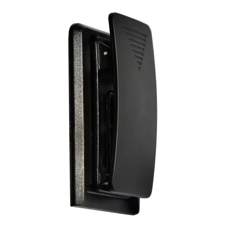3-in-1 Waist Hanging Clip for Phone Walkie Talkie Universal Belt Buckle with Hidden Stand Simple Anti-drop Slide Cover Black